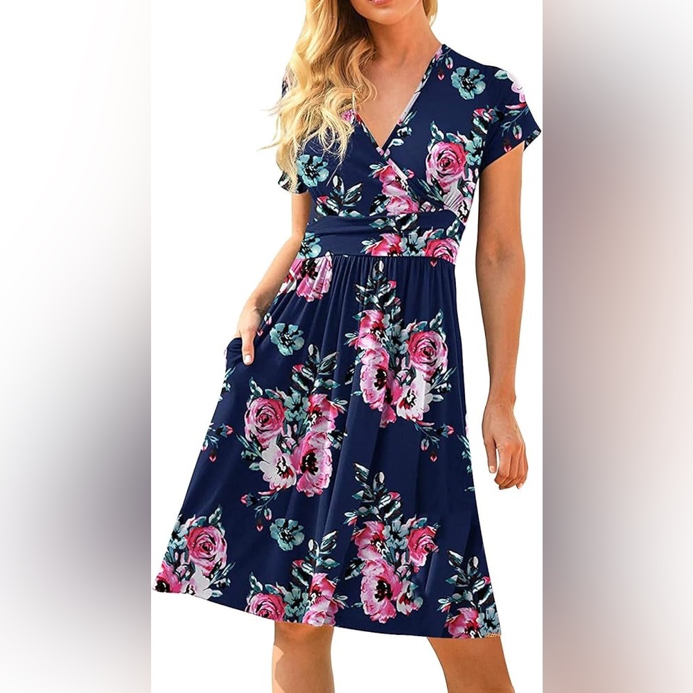 Floral Navy Dress